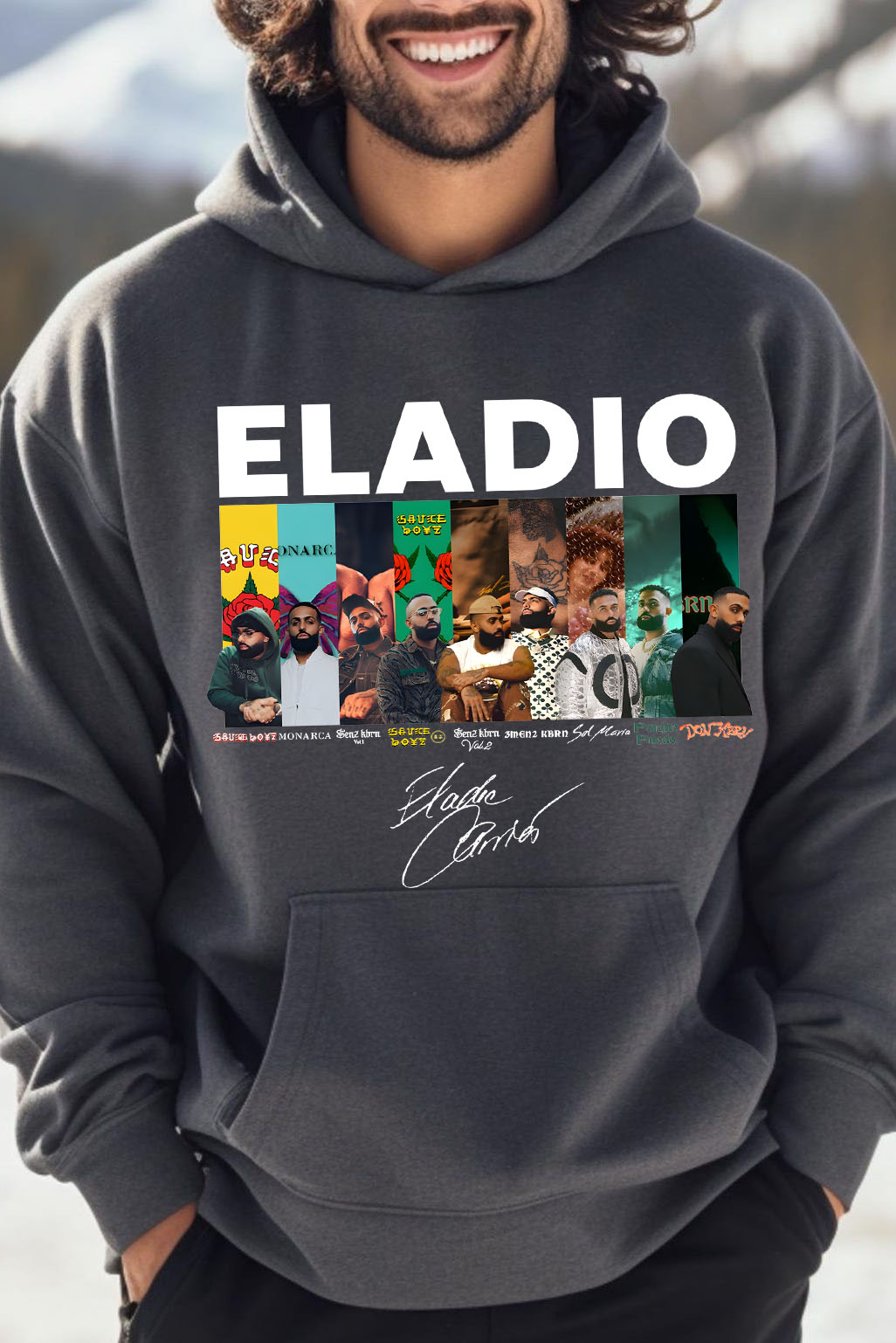 Graphic Album Eladio Unisex Hoodie