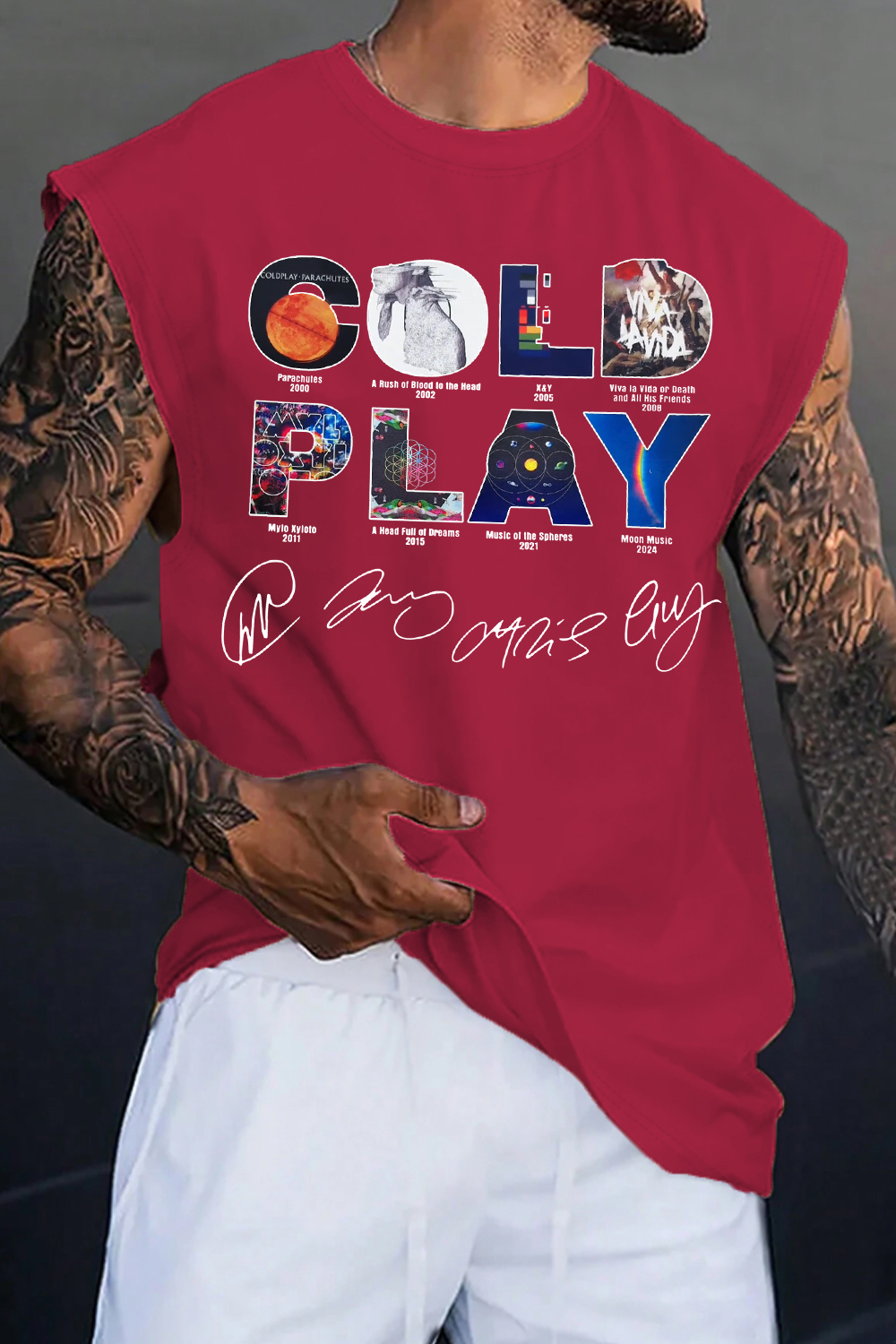 Coldplay Men‘s vest