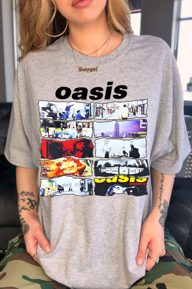 Oasis Unisex T Shirt Definitely Maybe Promo Official Reunion Tour 2025