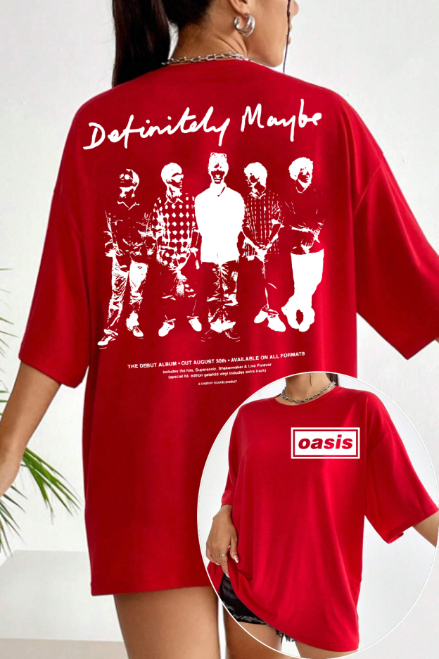 Oasis Unisex T Shirt Definitely Maybe Promo Official Reunion Tour 2025