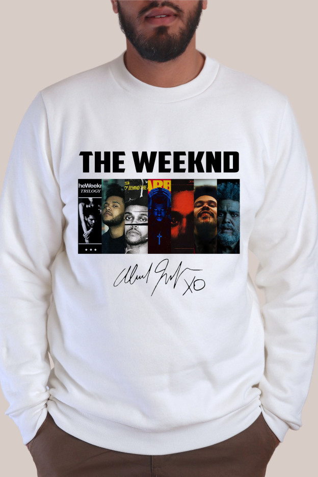The Weeknd Albums Collection Shirt, Vintage The Weeknd Signature Men Shirt 1
