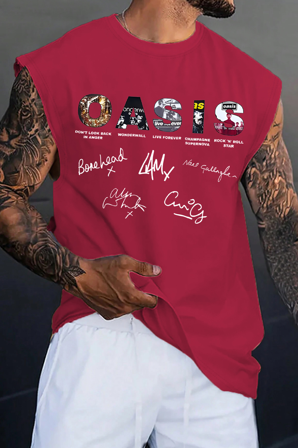 Oasis Unisex Vest Definitely Maybe Promo Official Reunion Tour 2025