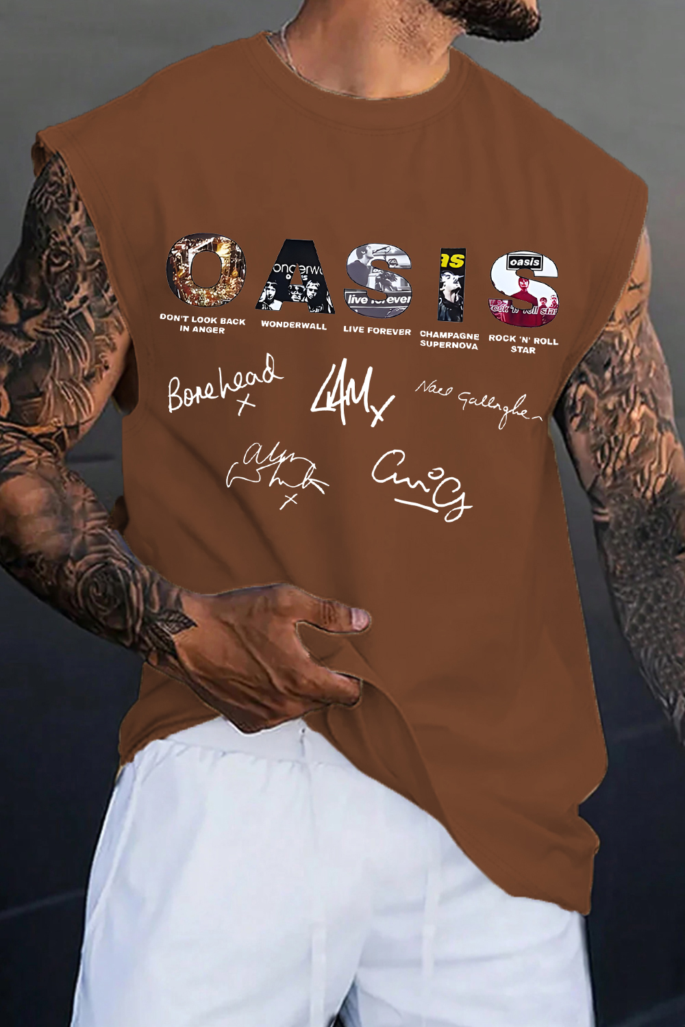 Oasis Unisex Vest Definitely Maybe Promo Official Reunion Tour 2025