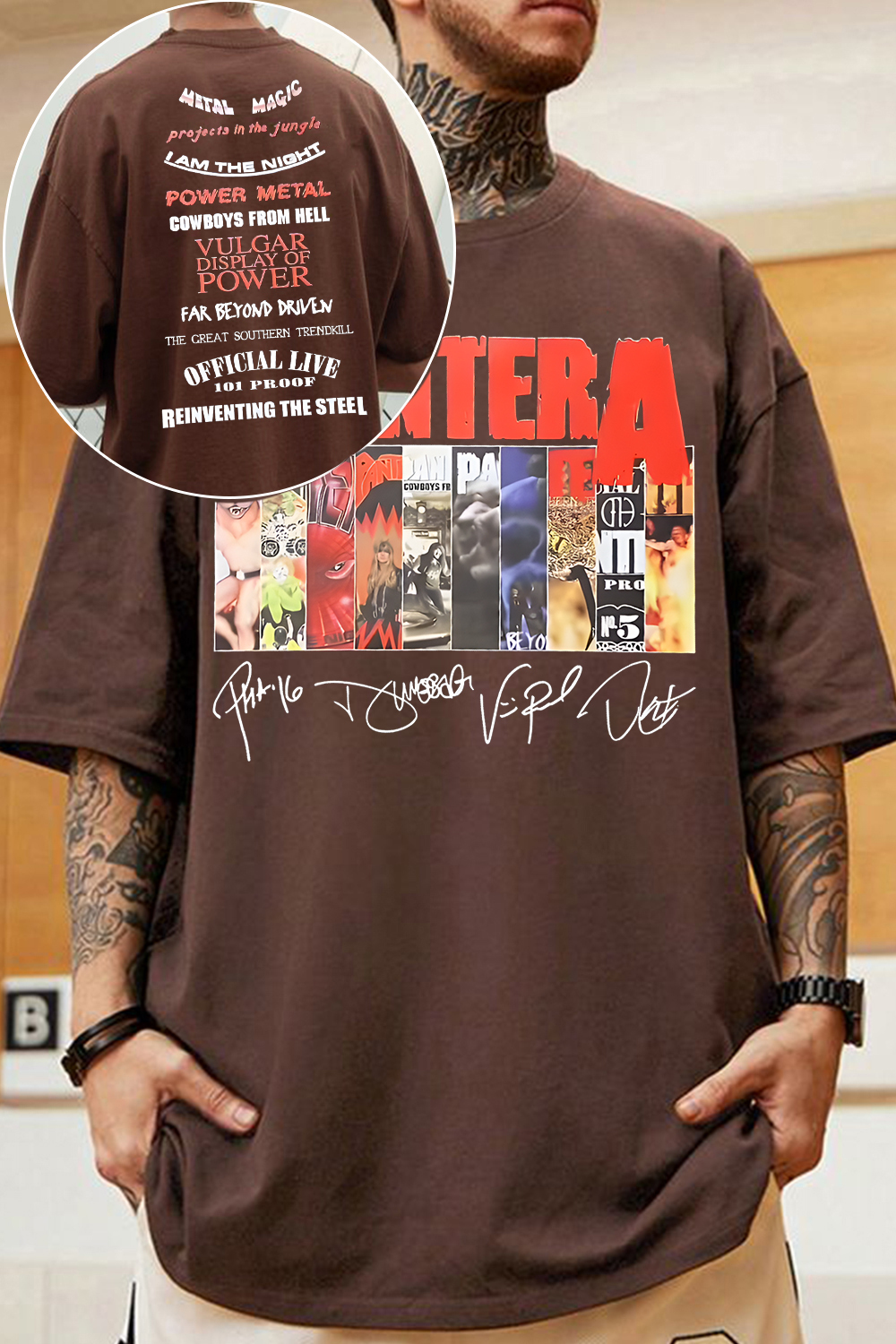 Pantera 2-side printed short-sleeved T-shirt