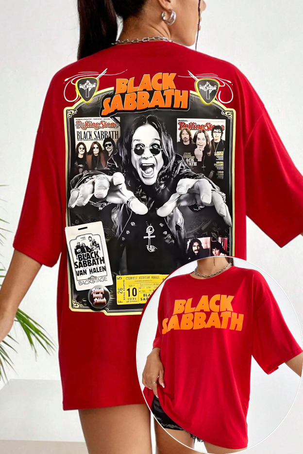 Blacksabbath Ozzyosbourne women tee