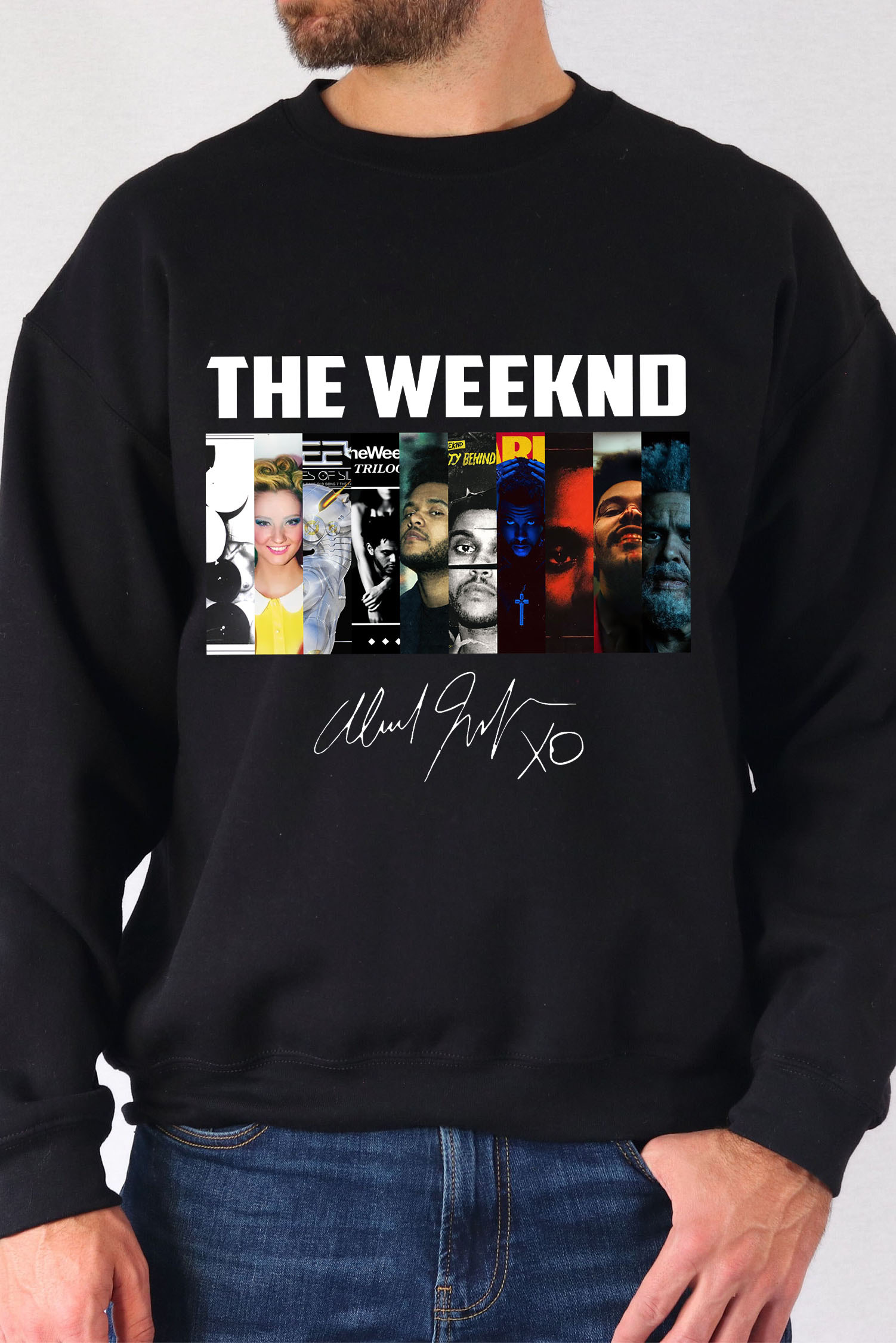 The Weeknd Albums Collection Shirt, Vintage The Weeknd Signature Men Sweatshirt