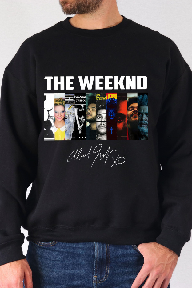 The Weeknd Albums Collection Shirt, Vintage The Weeknd Signature Men Sweatshirt