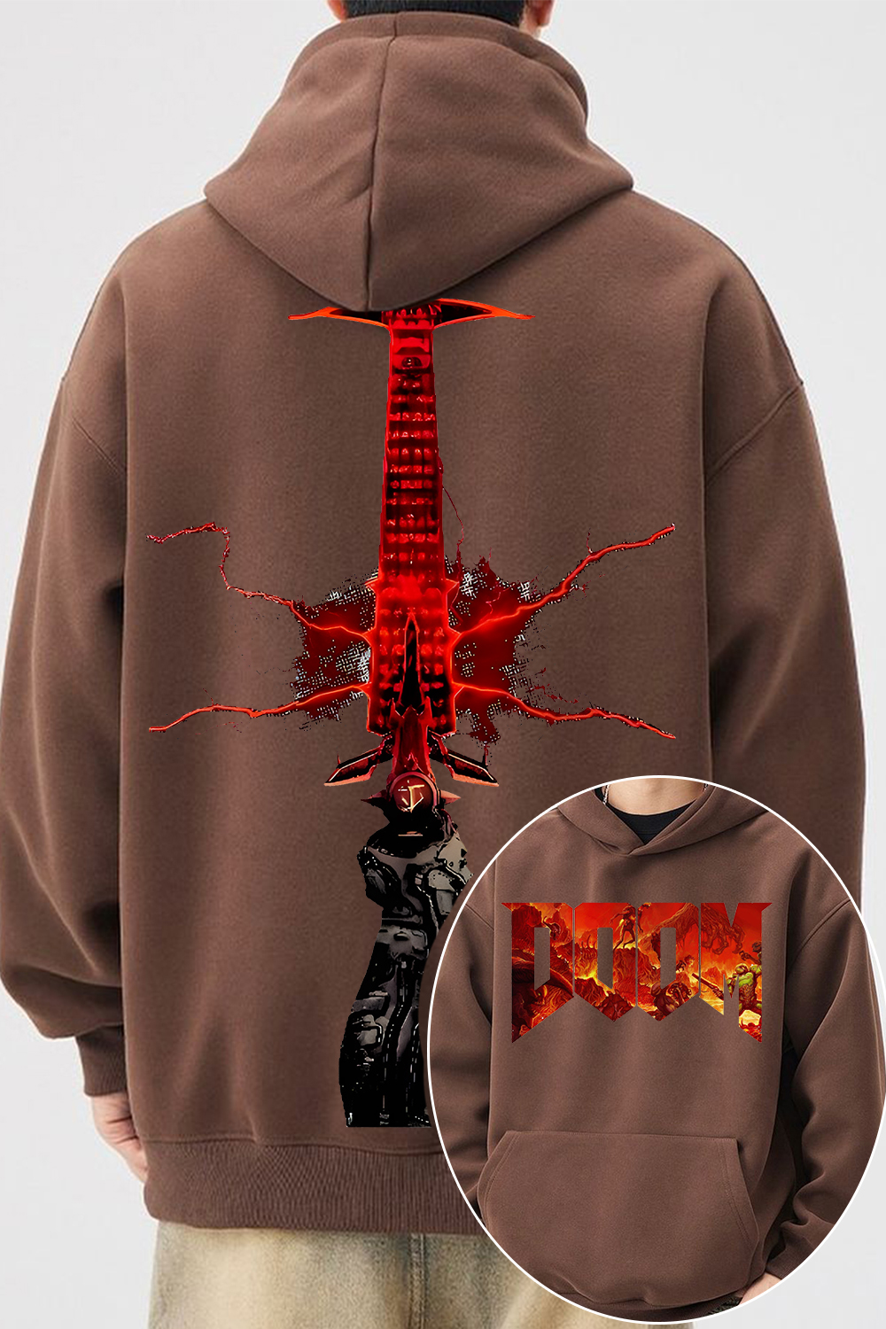 Doom Slayer Crucible Sword Hoodie