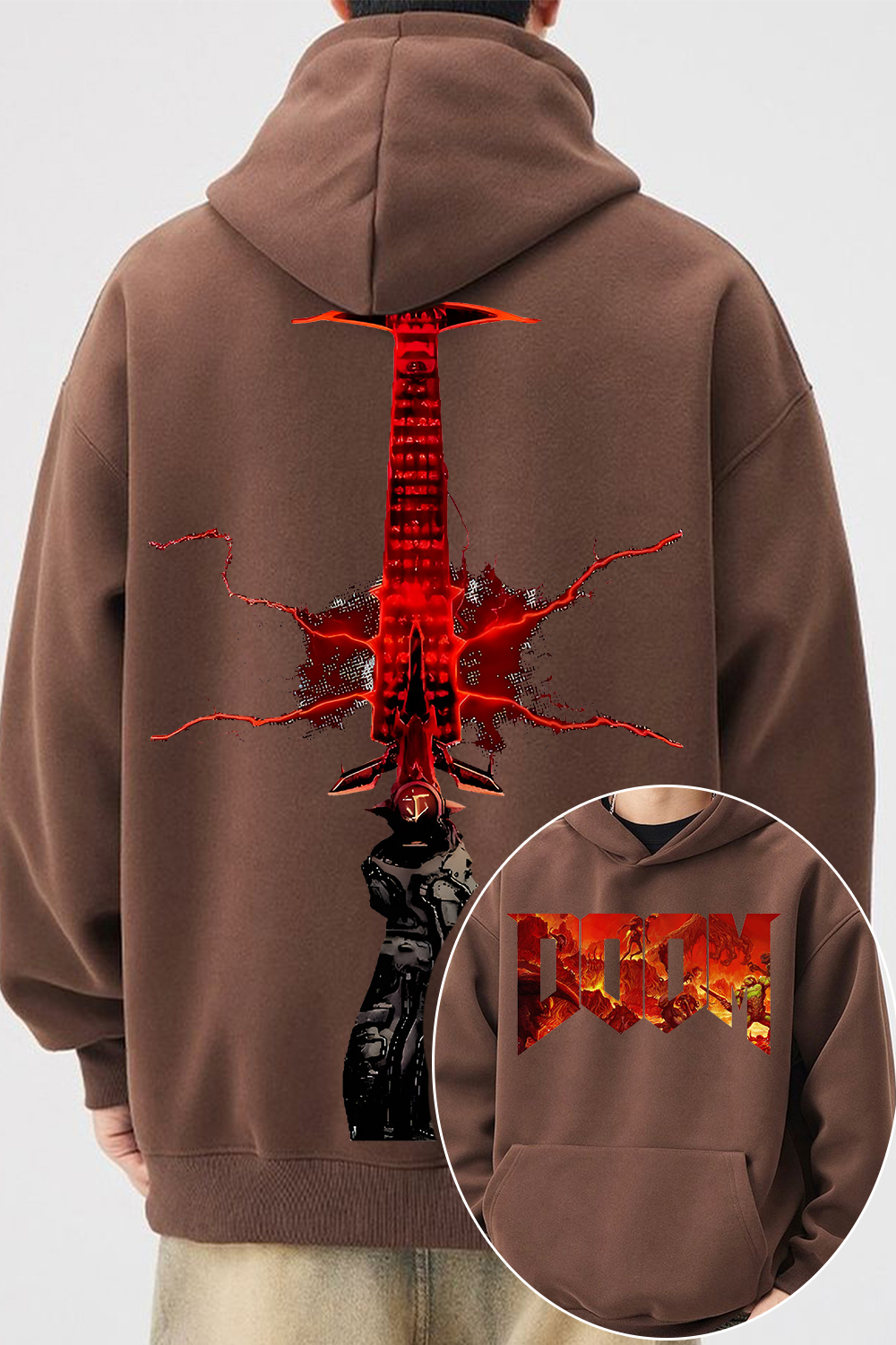 Doom Slayer Crucible Sword Hoodie