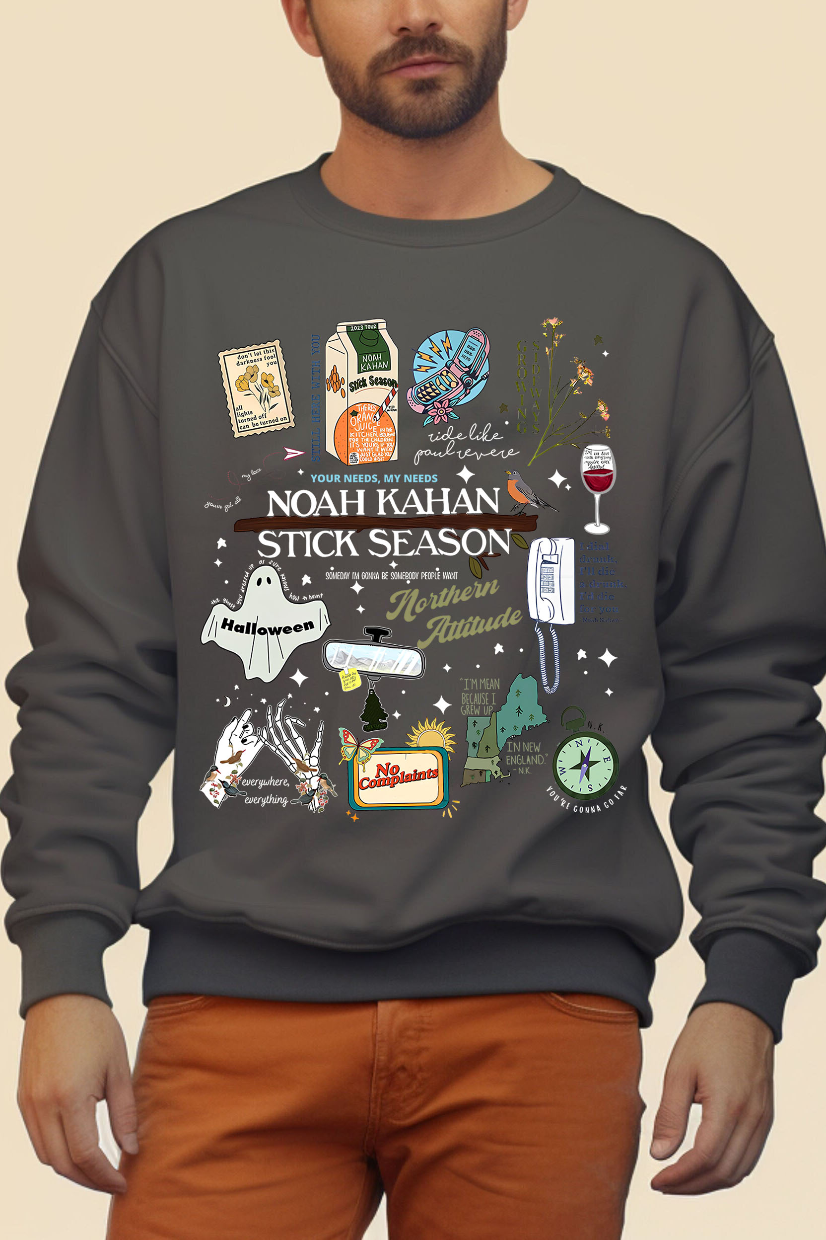 STICK SEASON NOAH KAHAN FULL VERSION NEW DESIGN SWEATSHIRT-MEN