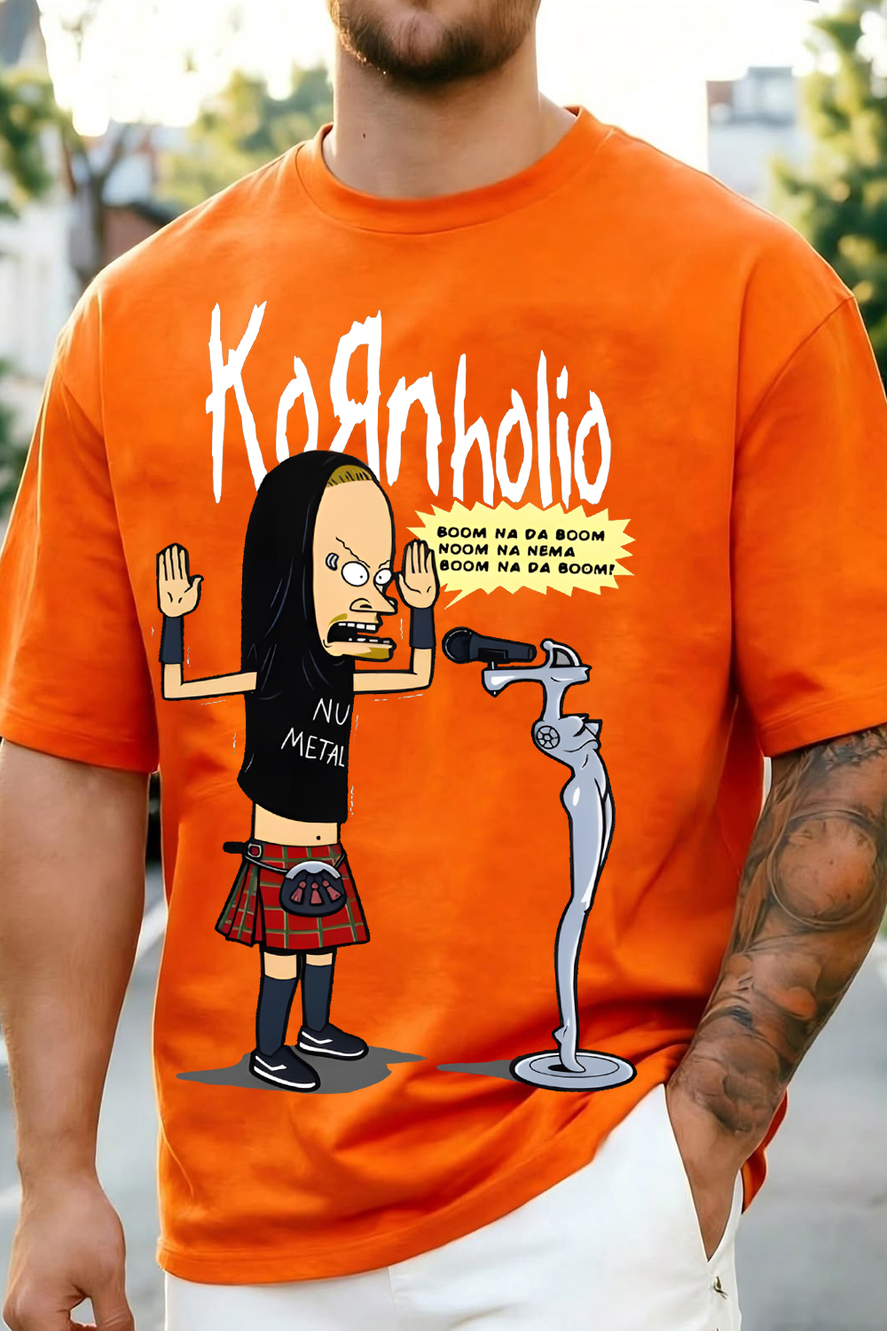 Korn Beavis and Butthead Shirt For Men