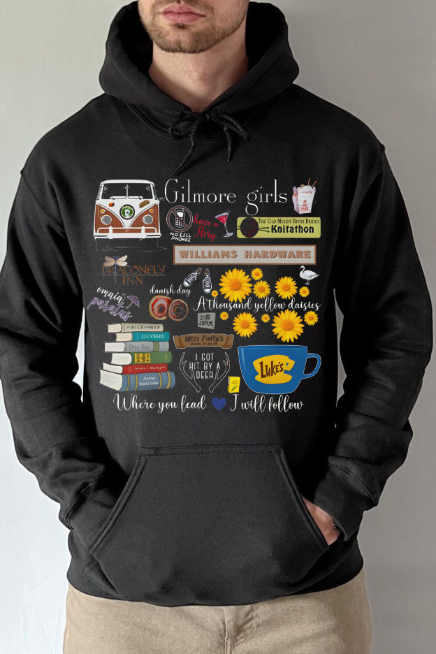 Vintage Stars Hollow Men Hoodie, Gilmore Girls