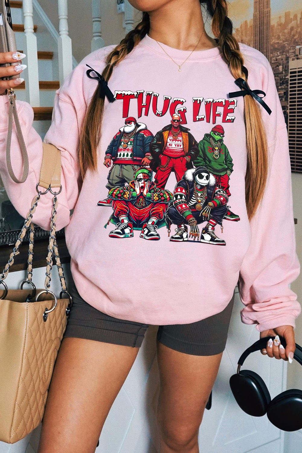 Christmas Personalized Print Sweatshirt