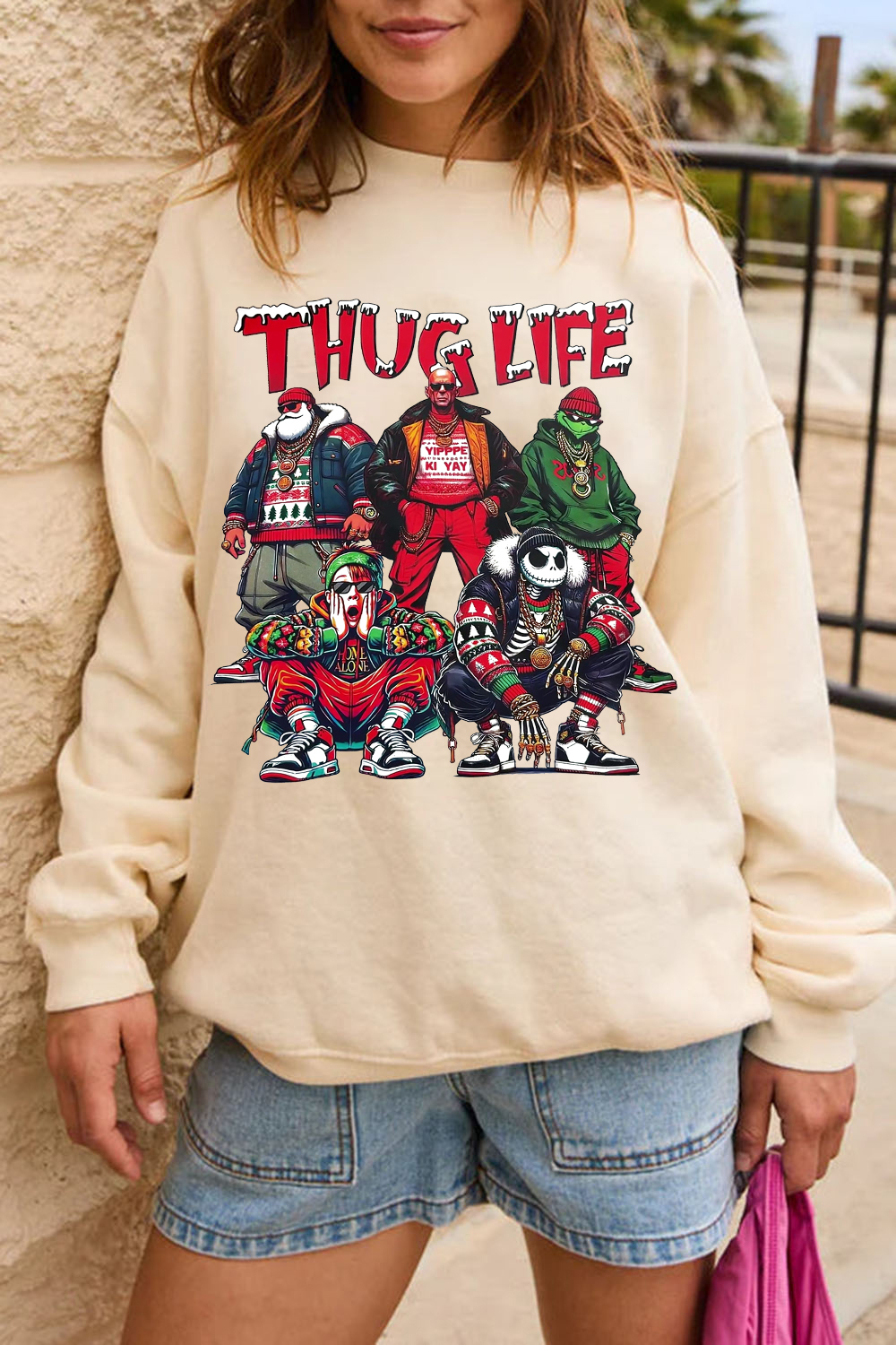 Christmas Personalized Print Sweatshirt