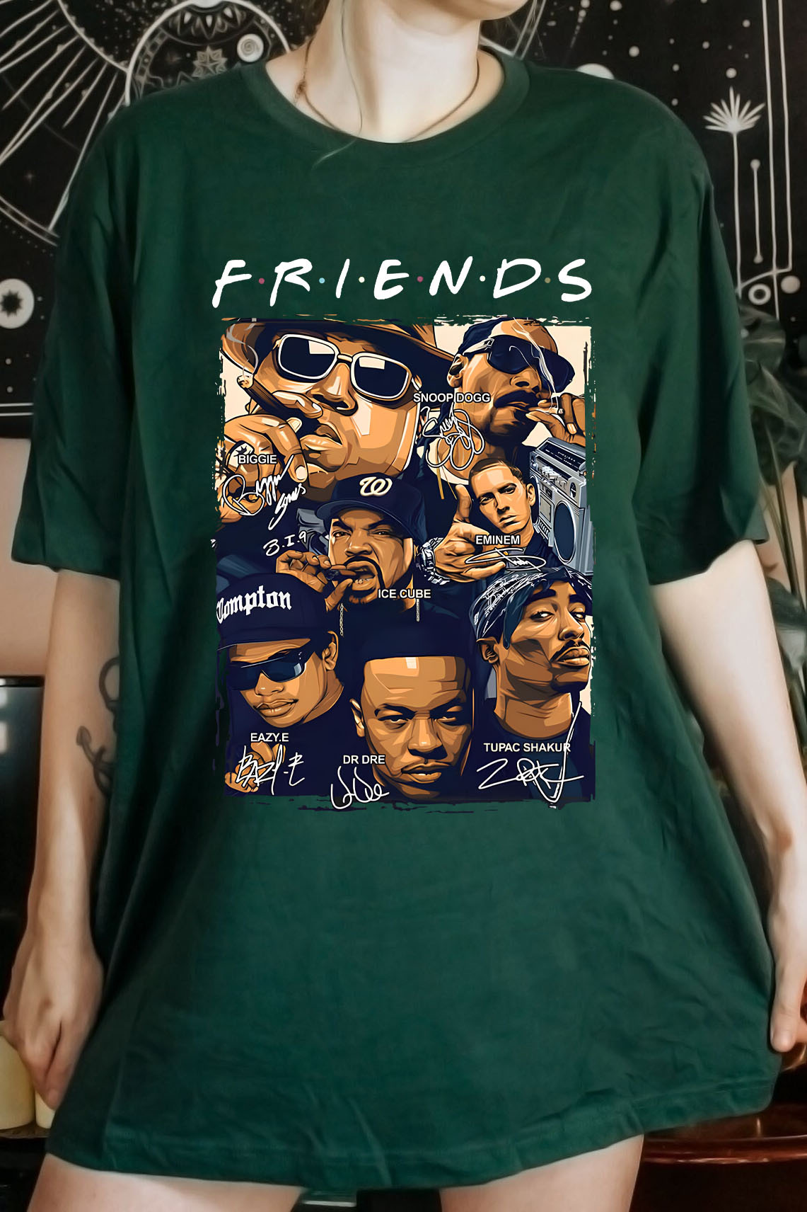 Rapper All Star Friends Funny Hip Hop T-shirt