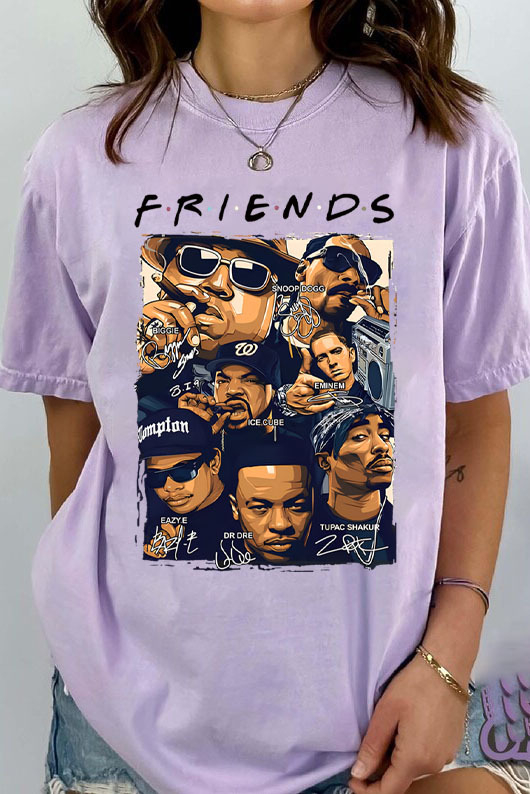Rapper All Star Friends Funny Hip Hop T-shirt