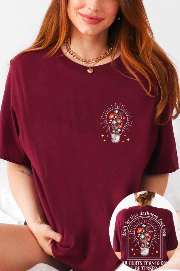 2 Sided All Lights Turned Off Can Be On Noah Kahan Call Your Mom Tshirt