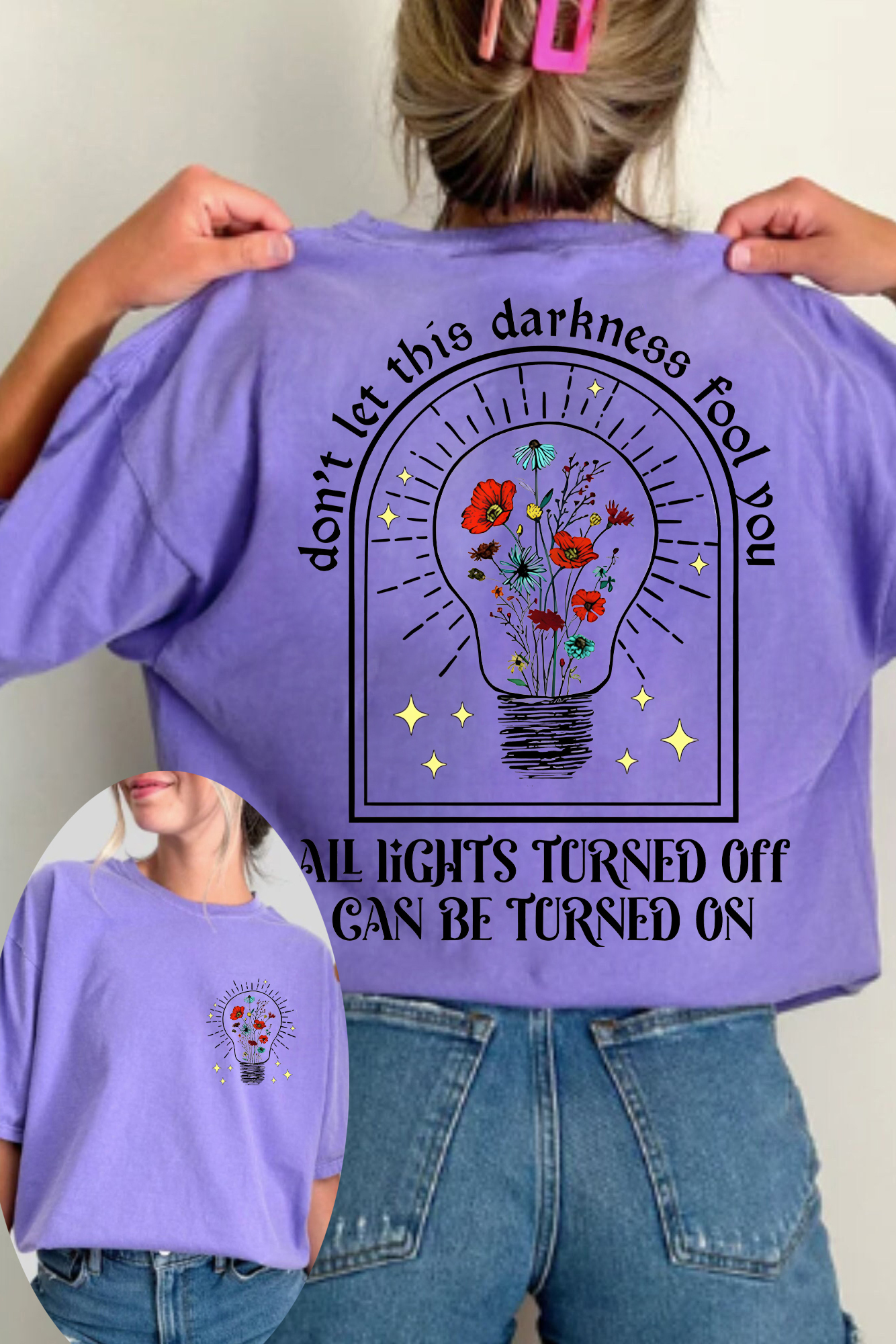 2 Sided All Lights Turned Off Can Be On Noah Kahan Call Your Mom Tshirt