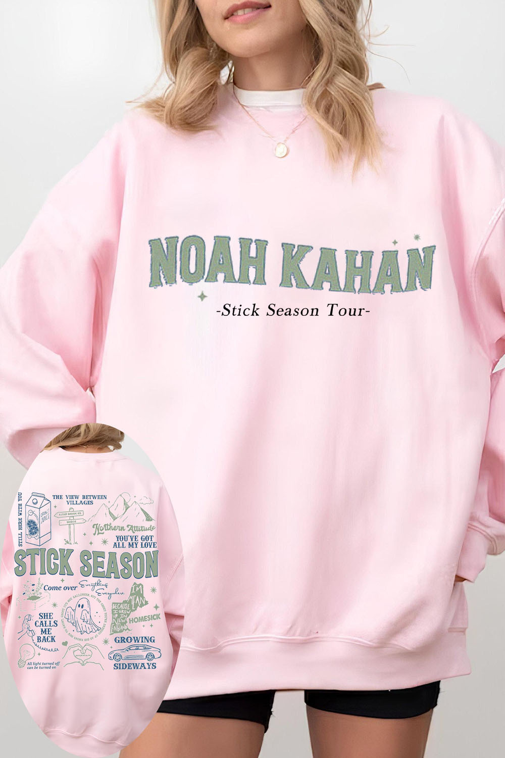 Stick Season 2 Sided Noah Kahan Women Sweatshirt