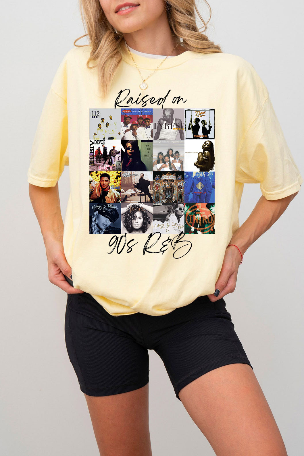 Raised On 90s R&B Album Music Artists-2 Shirts
