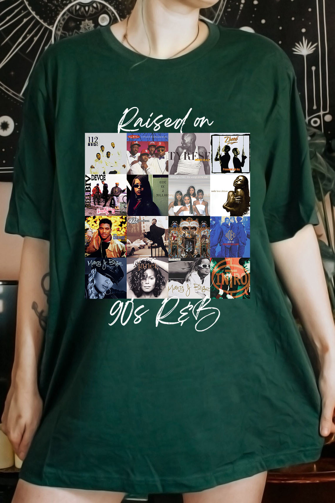 Raised On 90s R&B Album Music Artists-2 Shirts