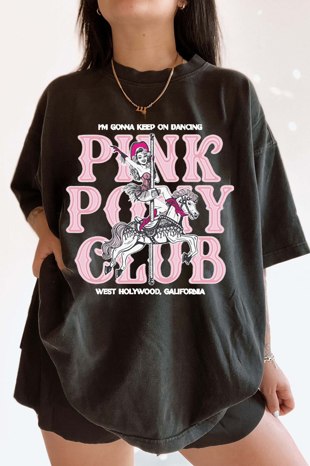 Chappell Roan Shirt Pink Pony Club Comfort Colors I M Gonna Keep On Dancing Classic T-Shirt