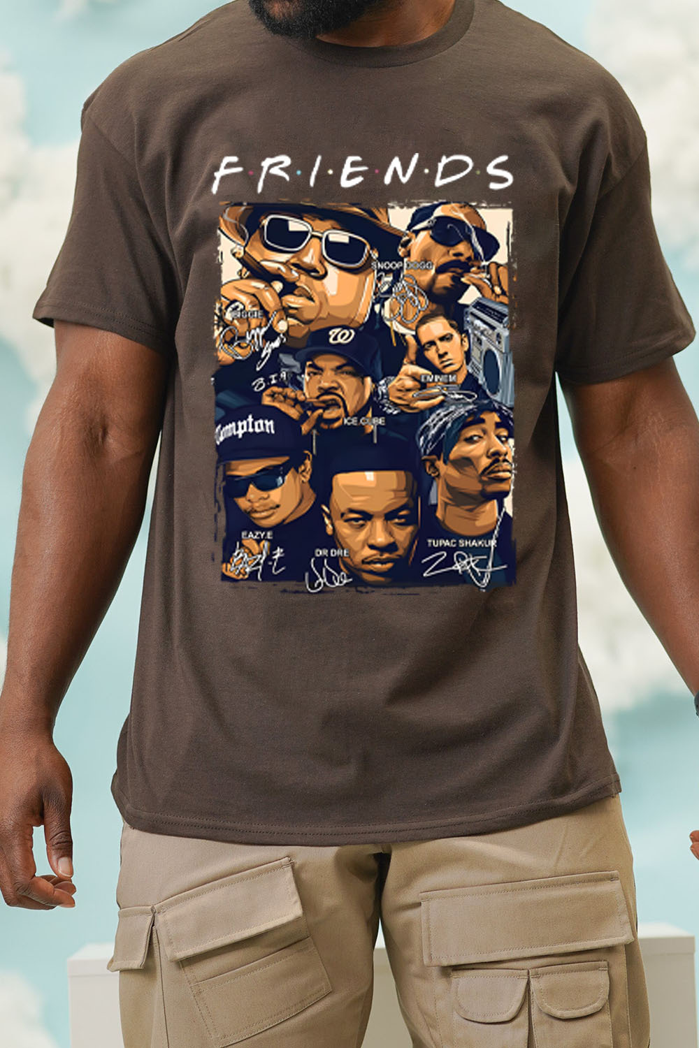 Rapper All Star Friends Funny Hip Hop T-shirt-MEN