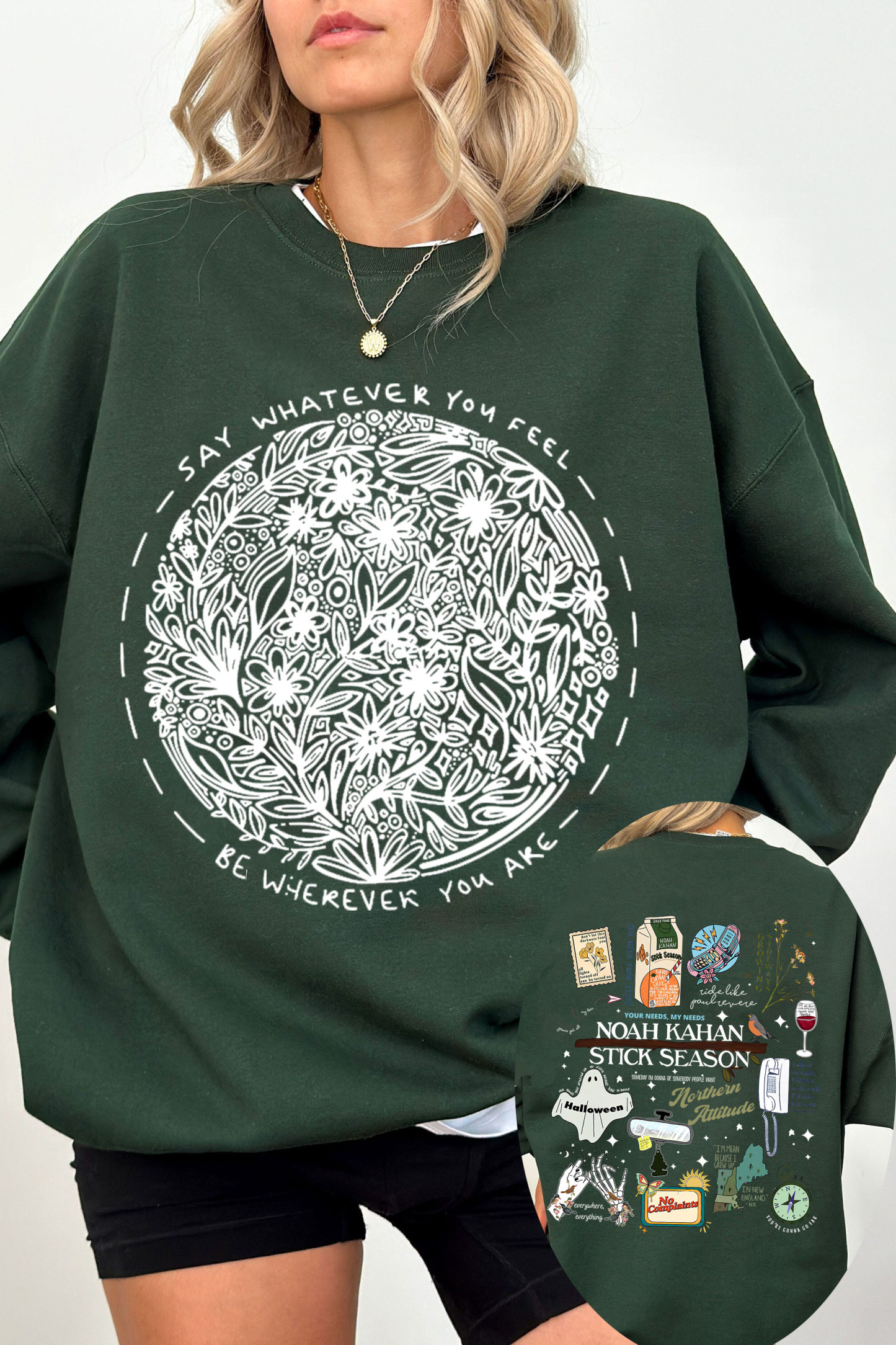 2 Sided Noah Kahan Stick Season Album Sweatshirt