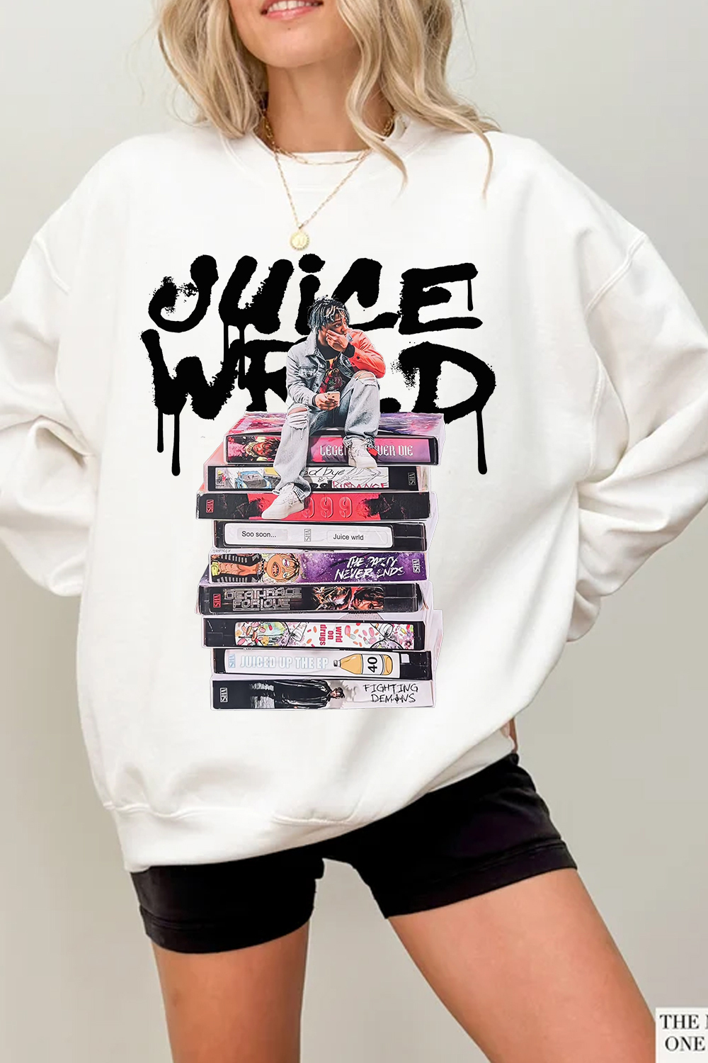 juicewrld long sleeve crew neck sweatshirt