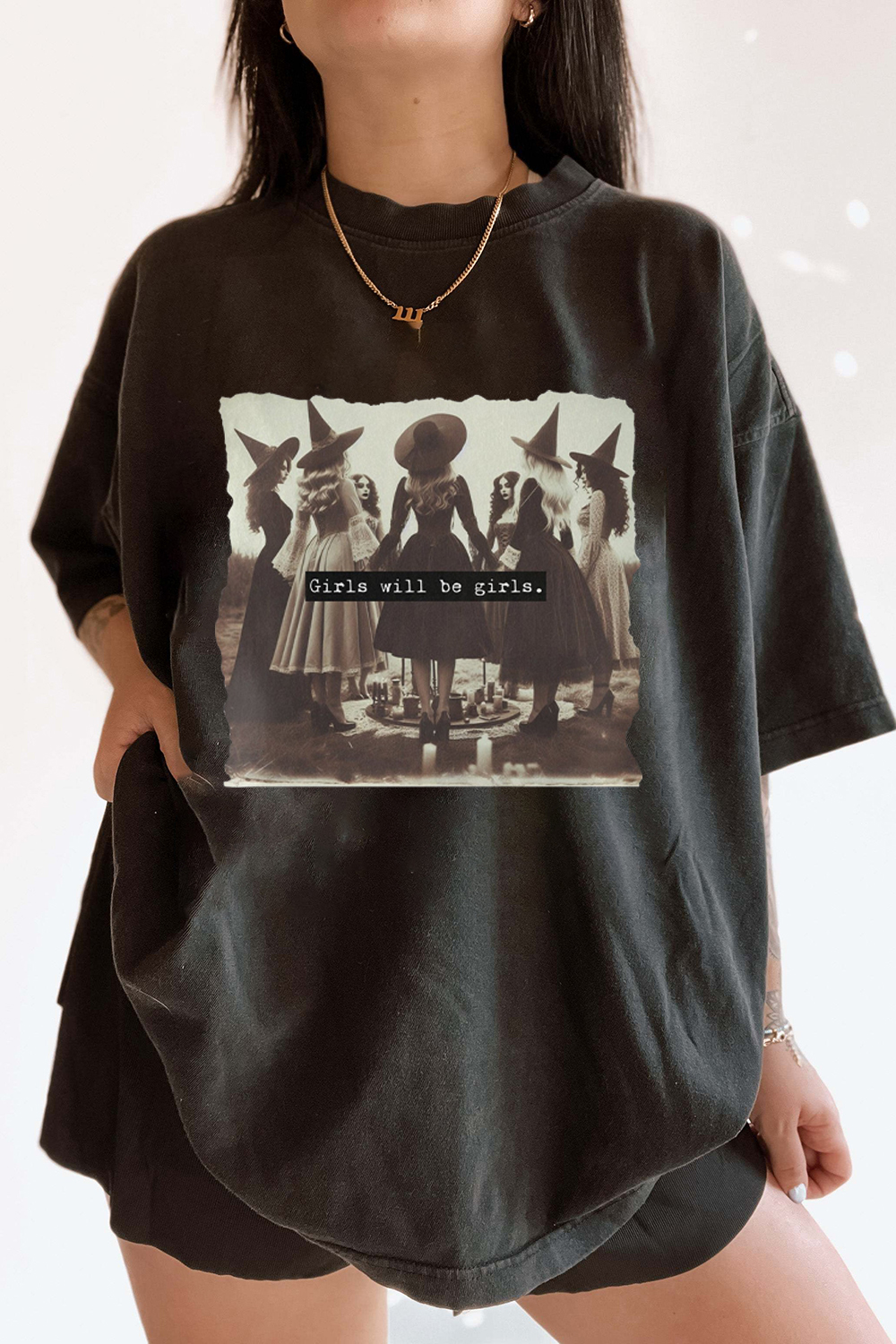 Girls Will Be Girls Funny Witches Shirts