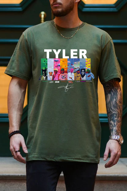 Tyler cartoon print round neck T-shirt