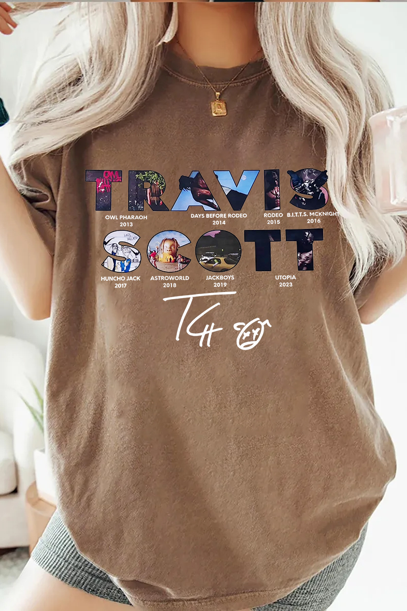 Travisscott personalized round neck T-shirt