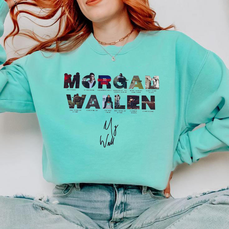 morganwallen cartoon long-sleeved sweatshirt