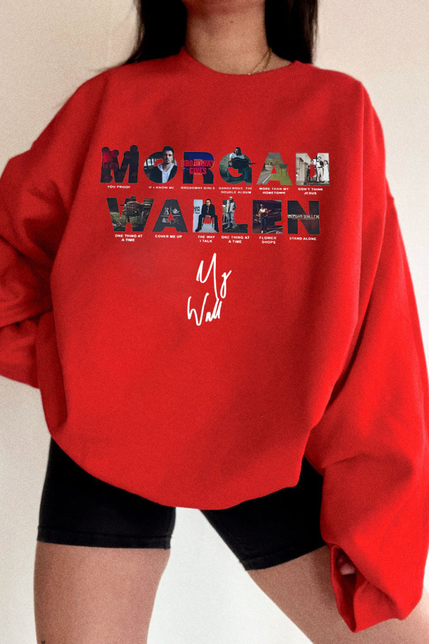 morganwallen cartoon long-sleeved sweatshirt
