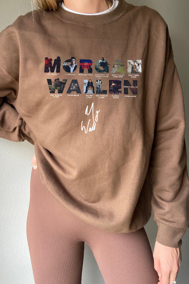 morganwallen cartoon long-sleeved sweatshirt
