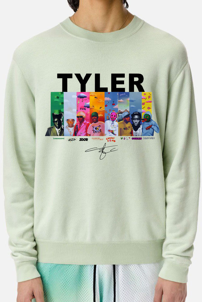 Tyler cartoon print crew neck sweatshirt