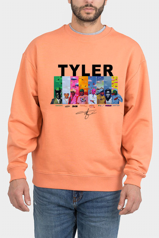 Tyler cartoon print crew neck sweatshirt