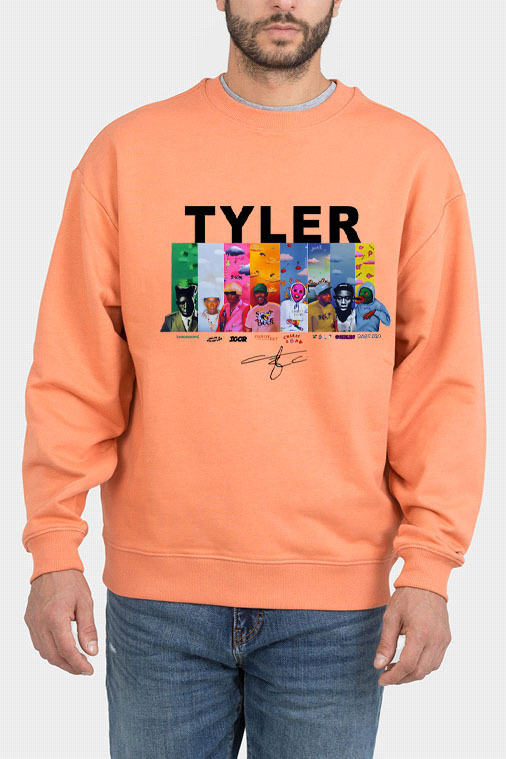 Tyler cartoon print crew neck sweatshirt