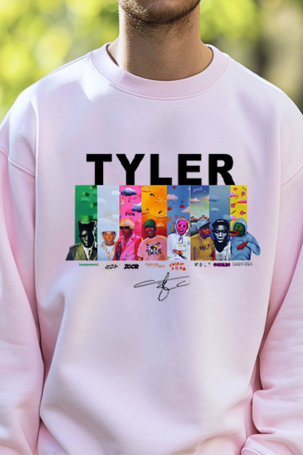 Tyler cartoon print crew neck sweatshirt