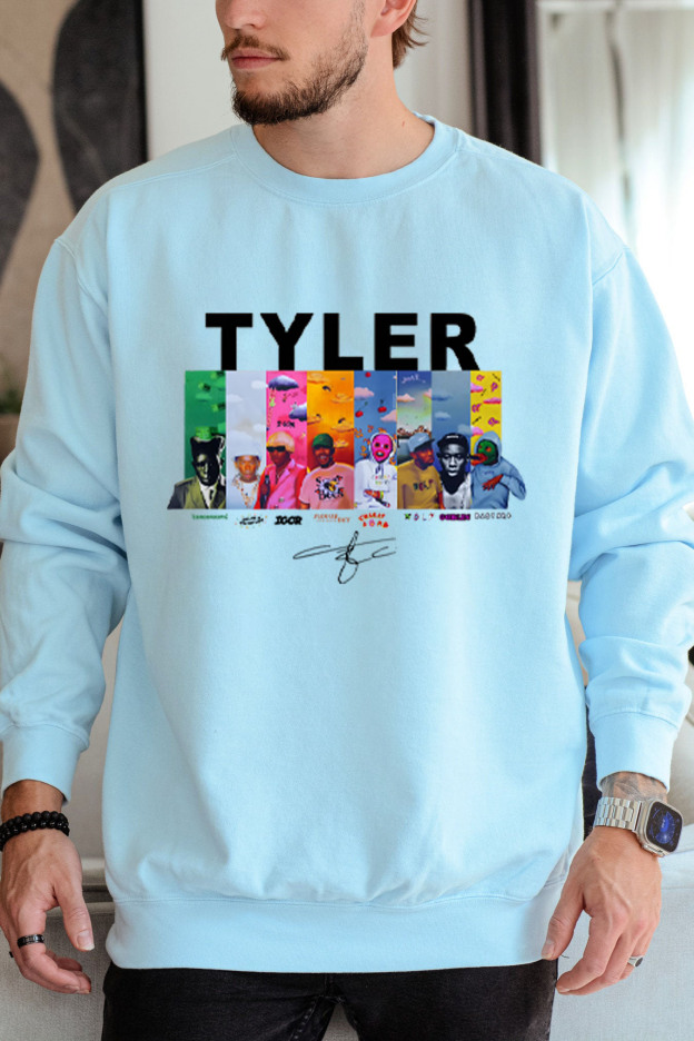 Tyler cartoon print crew neck sweatshirt