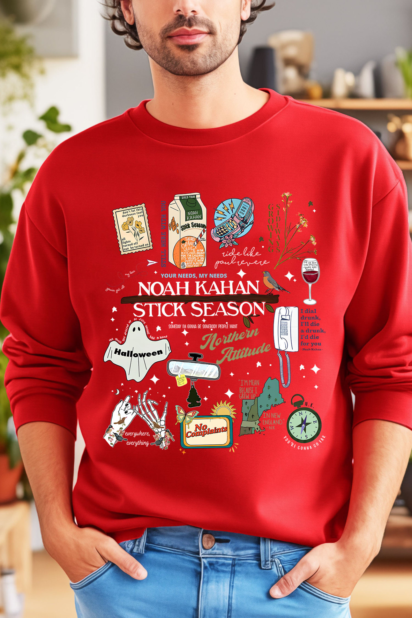 STICK SEASON NOAH KAHAN FULL VERSION NEW DESIGN SWEATSHIRT-MEN