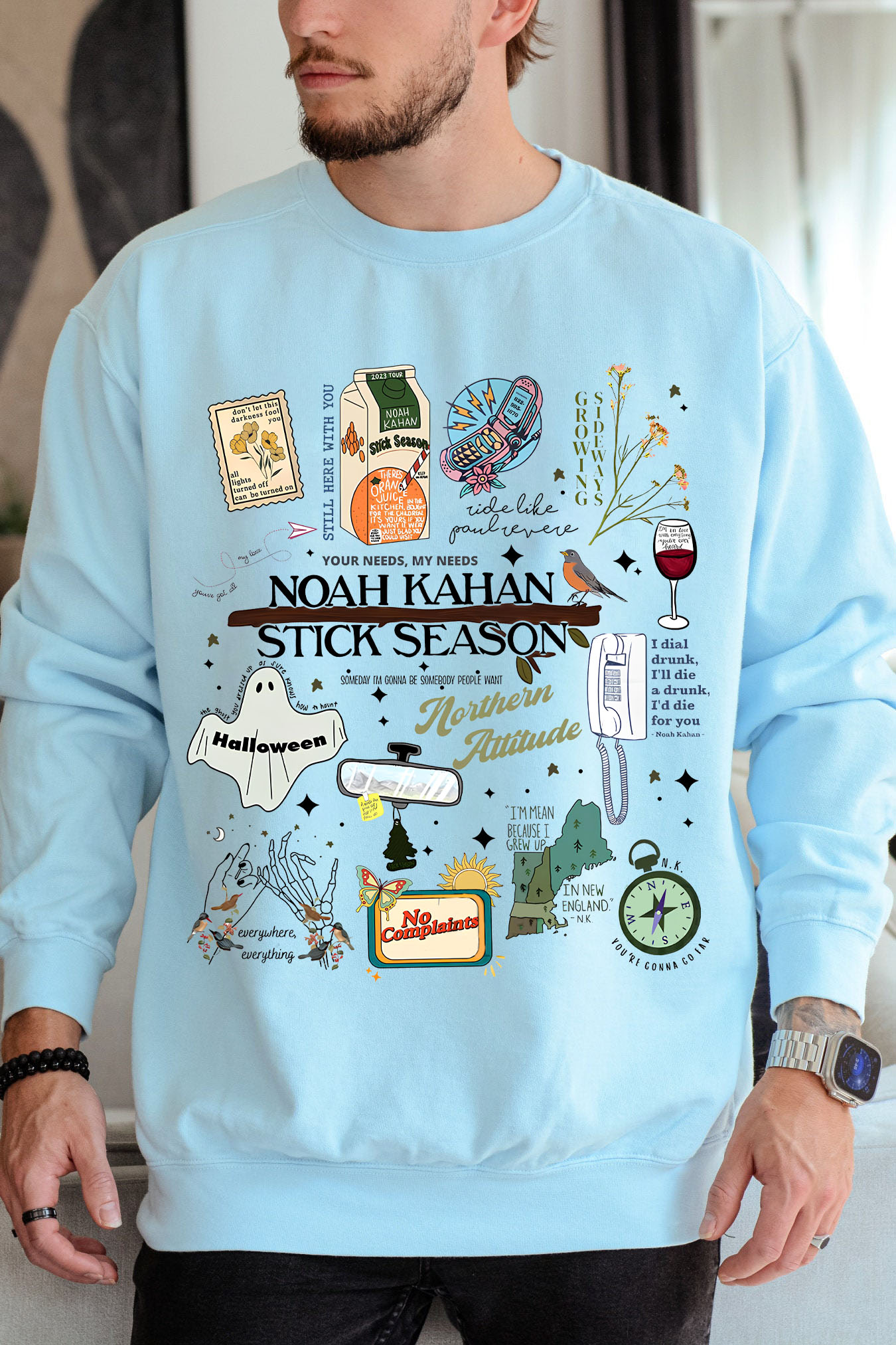 STICK SEASON NOAH KAHAN FULL VERSION NEW DESIGN SWEATSHIRT-MEN