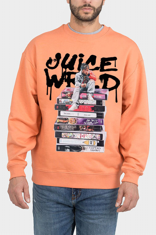 Juicewrld long sleeve round neck men's sweatshirt