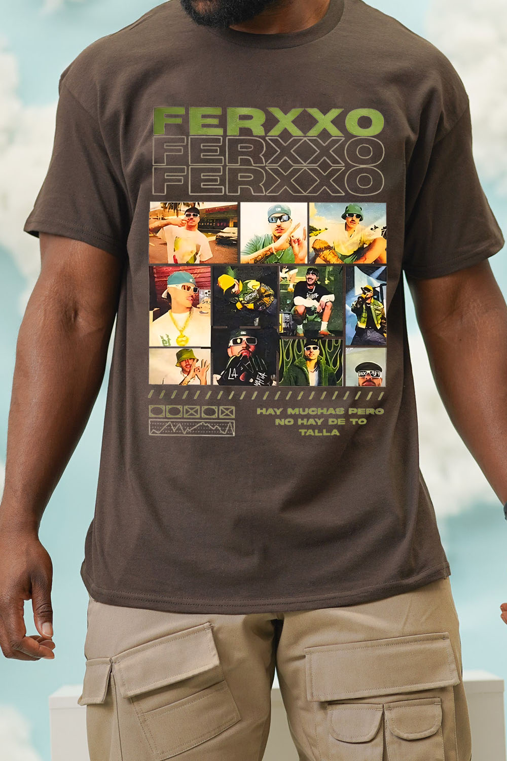 Ferxxo printed lettering men's T-shirt