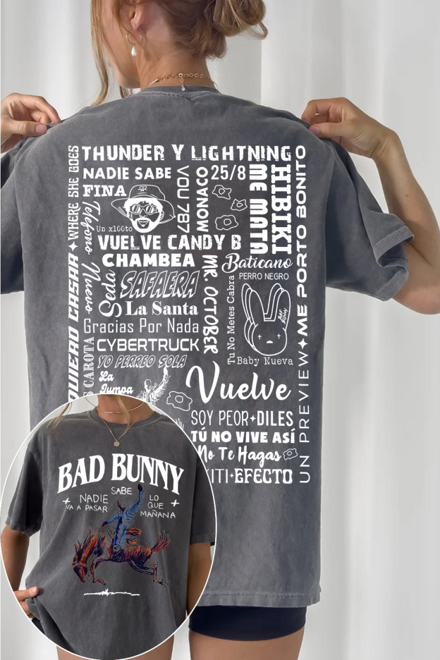 bad bunny retro song T-shirt