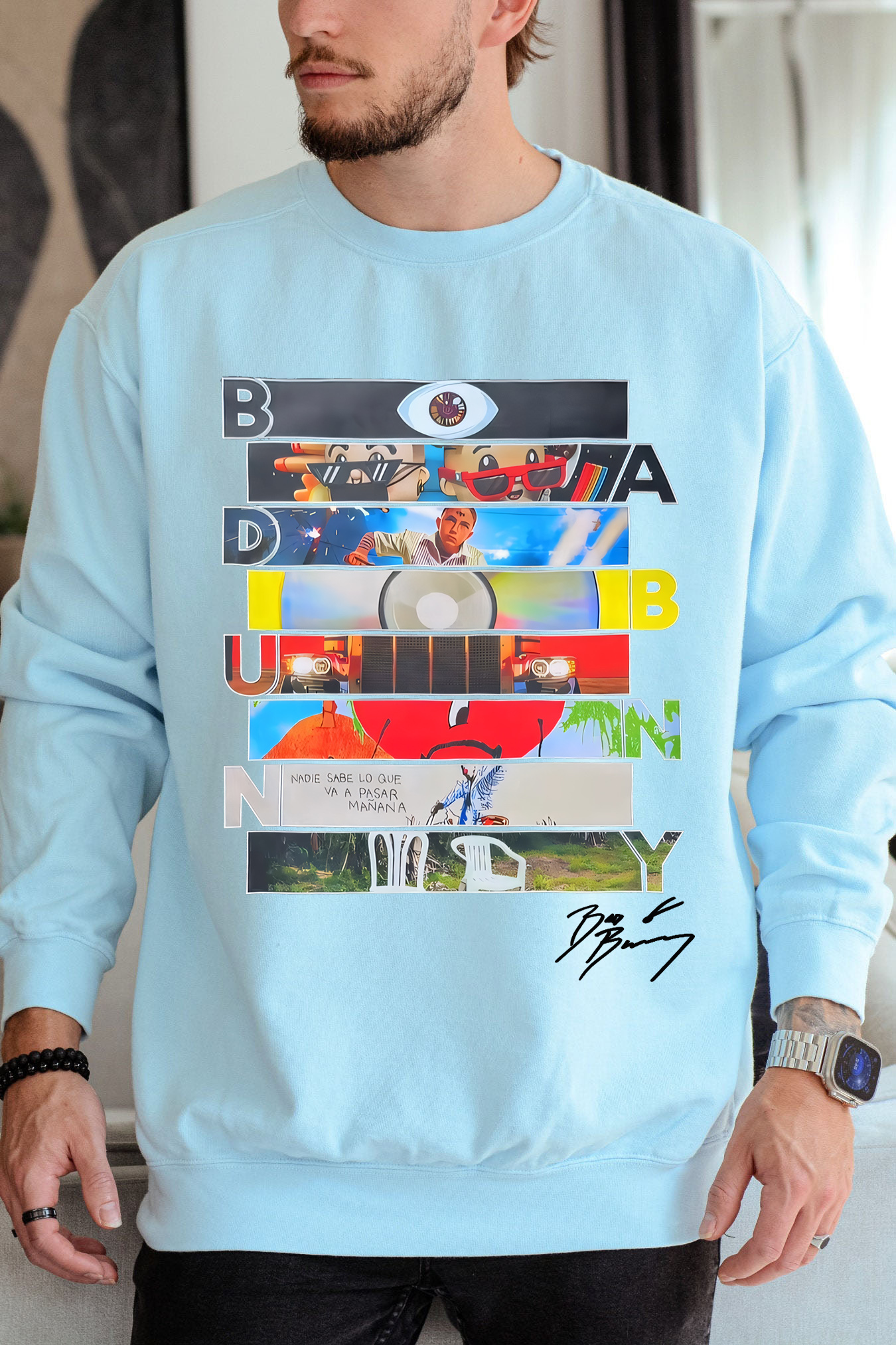 Bad Bunny Signature Sweatshirt For Men