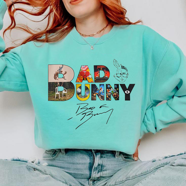 Bad Bunny Album Cover Design Women Sweatshirt