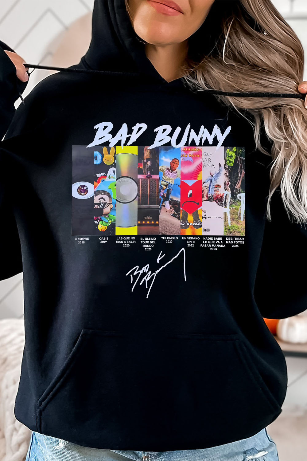 badbunny women hoodie