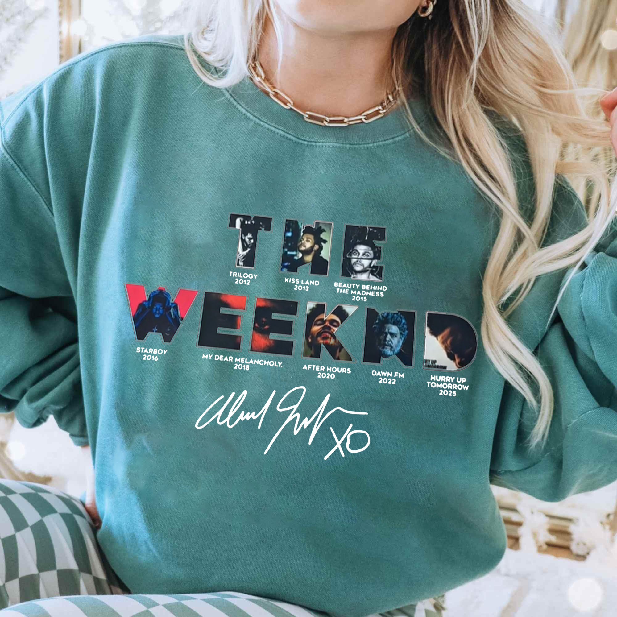 Theweeknd 2025 print sweatshirt