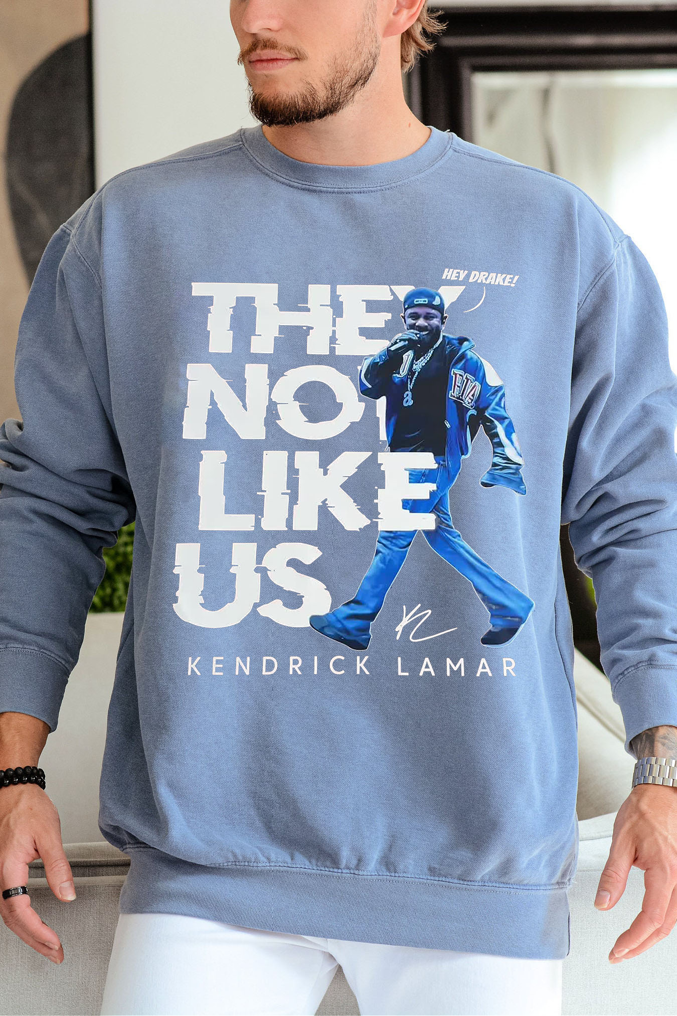 kendrick Not like US men's sweatshirt